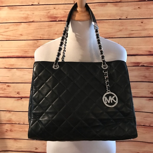 Michael Kors Handbags - Michael Kors Susannah Black Quilted Leather Bag